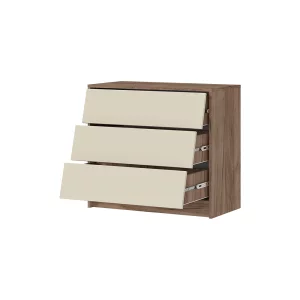 купить рейн км 02 комод 800 (800х720х400) фасад кашемир/корпус дуб крафт табачный в Красноярске